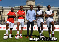 Vodafone 4G Launch - Trafalgar Square Football Event