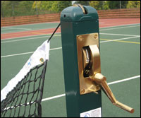 Tensioning the tennis net