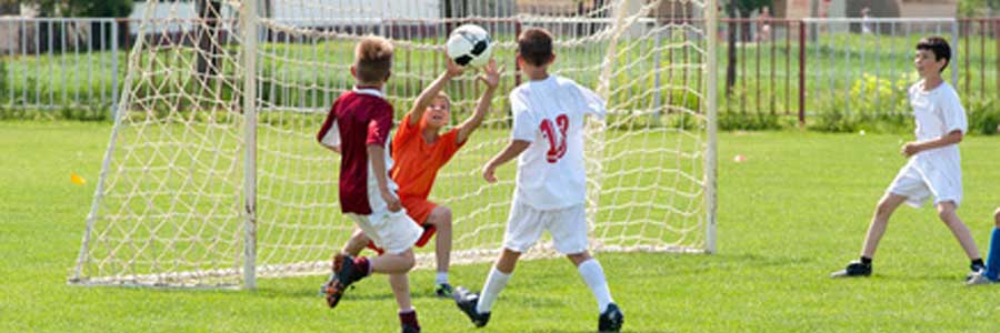 3.6m x 1.8m Small Socketed Steel Mini Soccer Goals