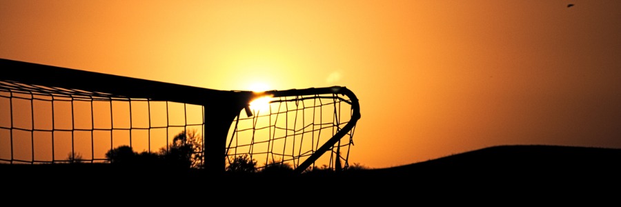 Junior Steel Football Goal Net Supports