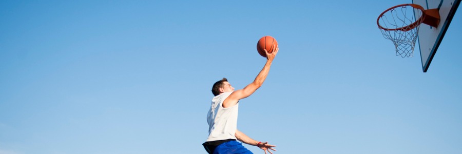 Cantilevered Steel Basketball Goals