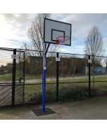 Heavy Duty Steel Basketball Goals with Wooden Practice Backboards
