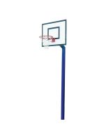 Permanent Mini Steel Basketball Goals with Wooden Regulation Backboards