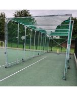 9m Galvanised Concertina Fixed Cricket Cage
