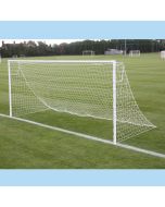 Pair of 4.88m x 2.13m x 60mm dia. 9 v 9 Round Heavyweight Goals