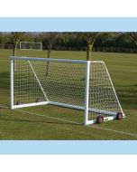 Pair of 4mm 5m x 2m White CP Football Nets