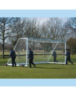 6.4m x 2.13m Junior 4G Weighted Football Portagoals Pack c/w Nets