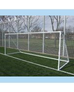 Pair of 3.66m x 1.83m Heavy Duty Galvanised Mini Soccer Goals