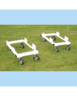 Set of 4 3G Euro Portagoal Transporter Trolleys
