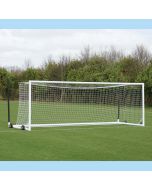Pair of 6.4m x 2.13m Junior 4G Euro Football Goals