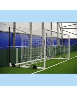 Pair of 4.88m x 2.13m 9 V 9 4G Euro Football Portagoals