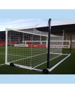 Set of 2 Senior 7.32m UEFA Hinged Bottom Net Supports