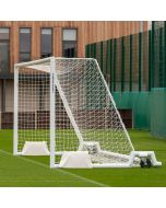 Pair of 4.88m x 1.83m 4G Swivel Aluminium Weighted Portagoals c/w Nets