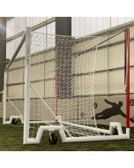 Pair of 4.88m x 1.83m 7v7 4G Euro Swivel Portagoals c/w Nets