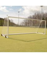 7.3m x 2.4m Senior Aluminium Rollaway Weighted Goals Pack c/w Nets