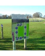Trail Data Board, Reinforced Aluminium c/w post clamps