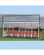5m Premier Curved Freestanding Team Shelters