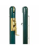 Pair of 76mm Round Steel Tennis Posts - No Sockets
