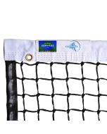 3.5mm Championship Centre Court Quad Stitched Net - White Polyester Headband