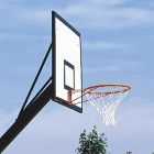 Cantilever Steel Basketball Goals with Wooden Practice Backboards