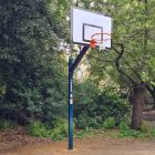 Cantilever Steel Basketball Goals with Steel Practice Backboards