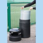 Optional Galvanised Hooded Black Bin Liner