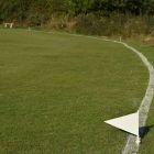 White Cricket Boundary Flags