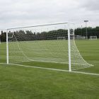 4.88m x 2.13m 9 v 9 Super H/W Steel Goals Pack c/w Nets & Net Supports