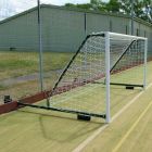 Pair of 3mm 4.88m x 2.13m 9 v 9 Nets. Runback 0.4m to 1.6m at base