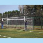 Pair of 7.32m x 2.44m Fence Folding Goals, 2.3m to 3.5m projection