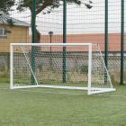 Pair of 3.66m x 1.83m Aluminium Integral Weighted Mini Soccer Portagoals