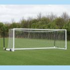 Pair of 6.4m x 2.13m Junior 4G Euro Football Goals