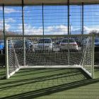 Pair of Rollaway Weighted Aluminium Portagoals 3.66m x 1.83m