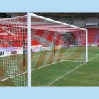 Pair of 4mm Two Colour Box Shaped Football Nets