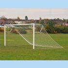 7.3m x 2.4m Senior Elliptical Aluminium Socketed Goals Pack c/w Nets