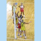 Pair of Indoor Socketed International Netball Posts