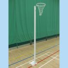 Pair of Floor Fixed International Netball Posts