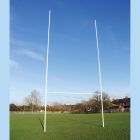 9.9m Socketed Heavy Duty Steel Rugby Posts