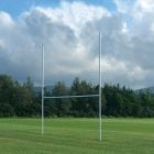 12m Socketed Aluminium Rugby Posts