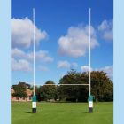 13m Hinged Aluminium Rugby Posts