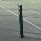 Pair of 76mm Square Steel Tennis Posts - No Sockets