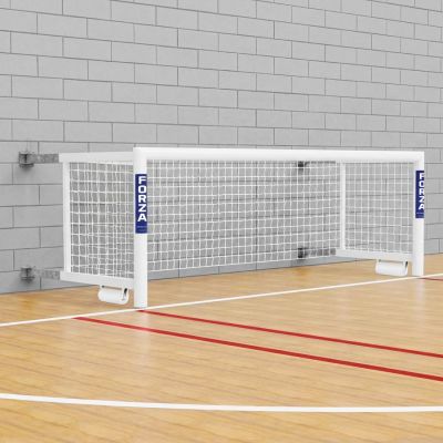 12 x 4 FORZA Alu110 Fold-To-Wall Football Goal Post [GEN 2] - Single