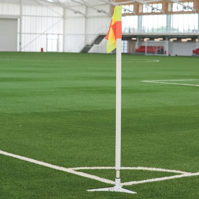 50mm White PVC Corner Flag Pole