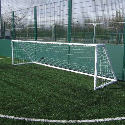 3.66m x 1.22m Heavy Duty Galvanised 5-a-Side Goals Pack c/w Nets