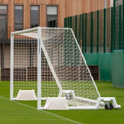 Pair of 7.32m x 2.44m Senior 4G Swivel Aluminium Portagoals c/w Nets