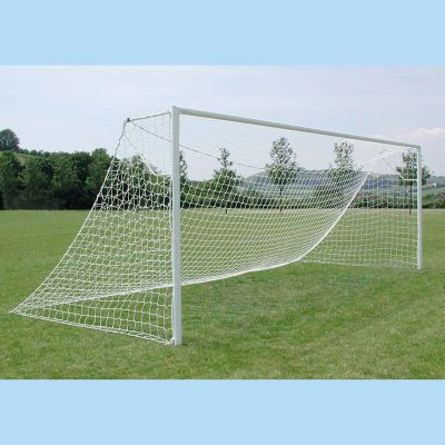 6.4m x 2.1m Junior 76mm Socketed Steel Goals Pack c/w Nets