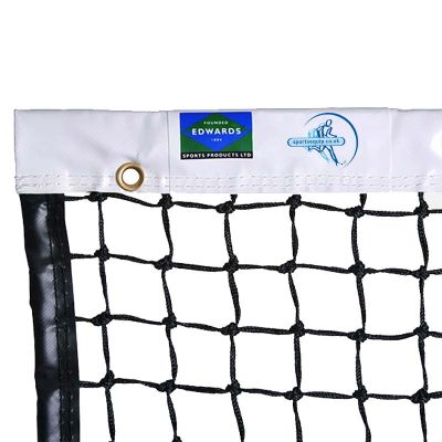 3.5mm Championship Tennis Net - White Vinyl Headband
