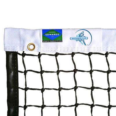 3.5mm Championship Centre Court Tennis Net - White Polyester Headband