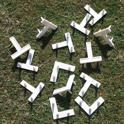 Grass Court Marking Pins - 10 'T's & 4 'L's