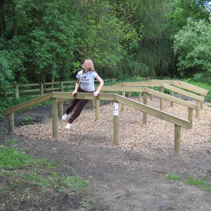 Timber Fitness Trails / Trim Trails - Over & Under Hurdles